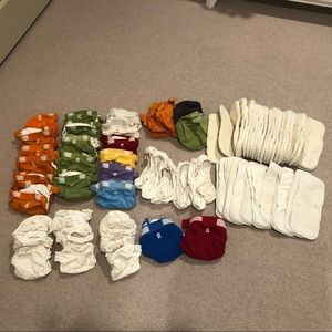 Large gDiapers lot with inserts